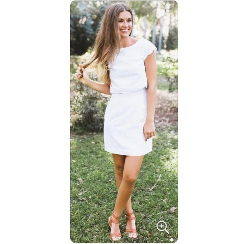 Backless white summer dress